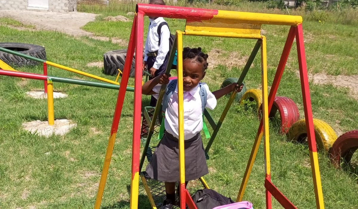 Joy Junior Private School pupils learning in Dwarsloop